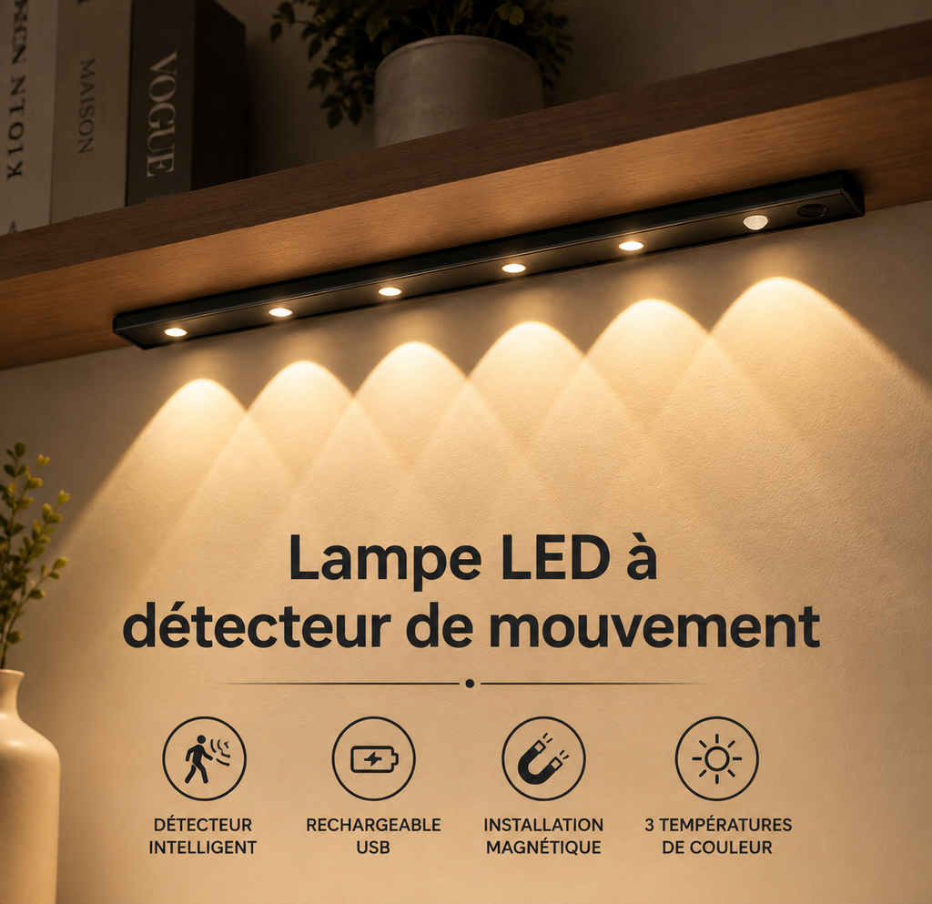 Lampe LED à Détecteur de Mouvement